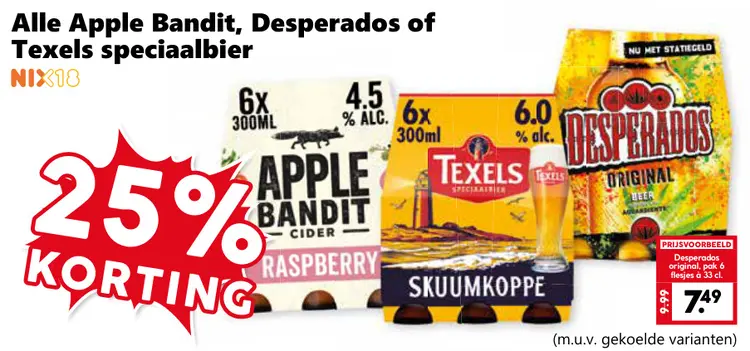 Aanbieding: Apple Bandit, Desperados of Texels speciaalbier