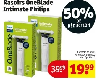 Offre: Rasoirs OneBlade Intimate