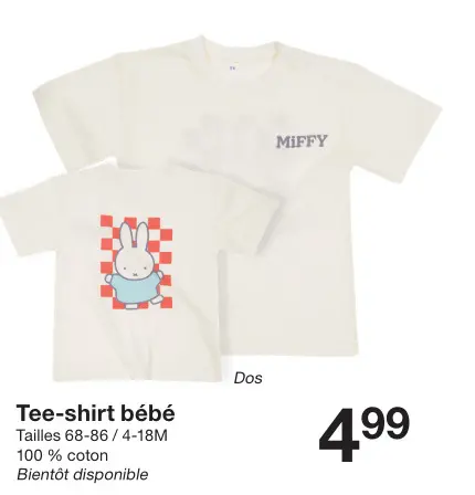 Offre: Tee-shirt bébé