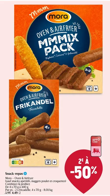 Offre: Snack-repas Mora - Oven & Airfryer