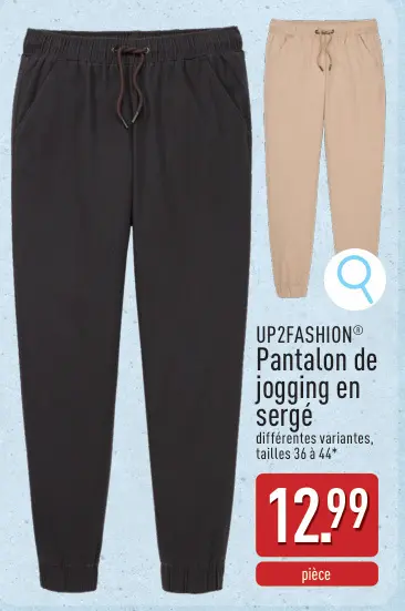 Offre: Pantalon de jogging en sergé