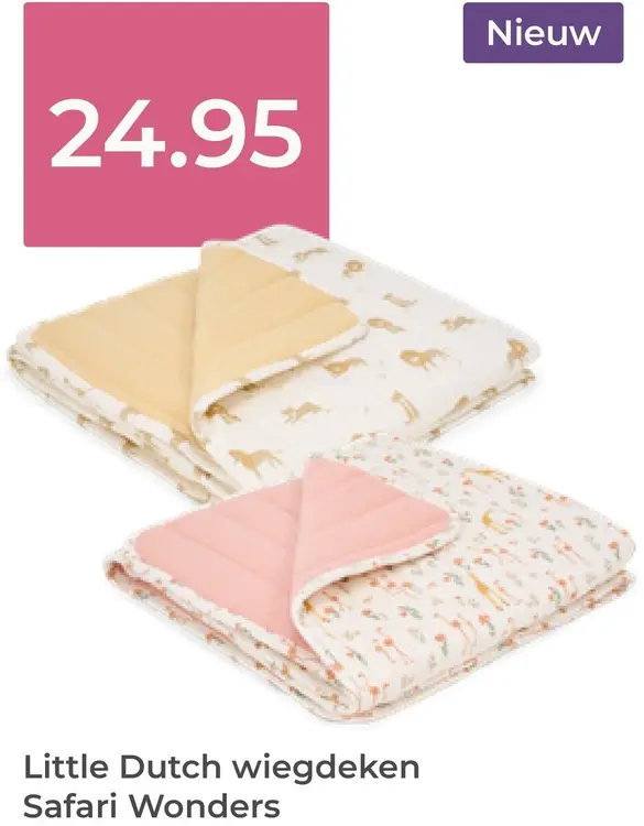Aanbieding: Wiegdeken Safari Wonders