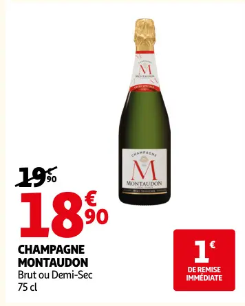 Promotie: Champagne MONTAUDON