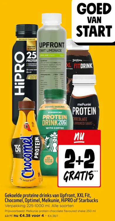 Promotie: Gekoelde proteïne drinks