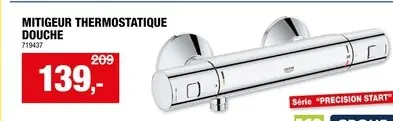 Offre: GROHE Precision Start mitigeur thermostatique douche