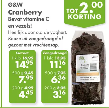 Aanbieding: Cranberry
