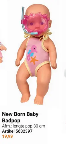 Aanbieding: New Born Baby Badpop