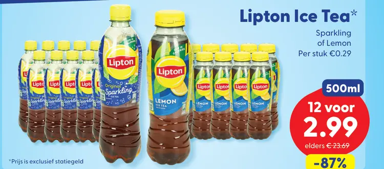 Aanbieding: Ice Tea Sparkling of Lemon