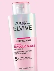 Aanbieding: L'Oréal Paris Elvive Ultimate Glycolic Gloss Shampoo 200 ML