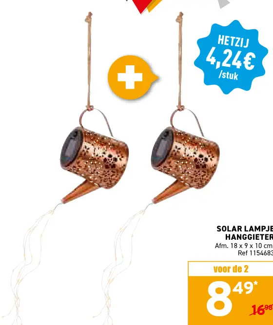 Promotie: Solar lampje hanggieter