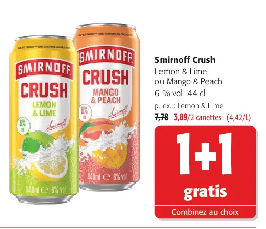 Offre: Smirnoff Crush