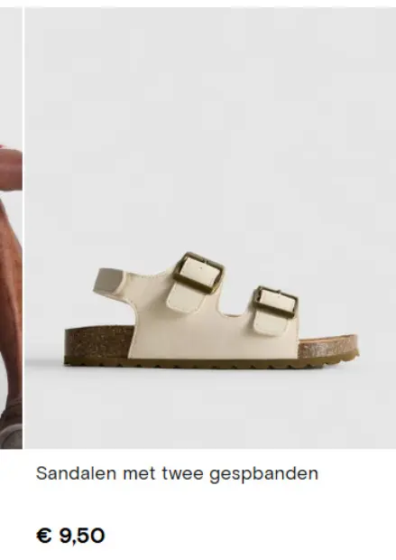 Aanbieding: Sandalen met twee gespbanden