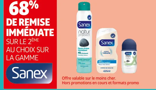Offre: Sanex Natur Protect Deodorant, Sanex Derma Th
