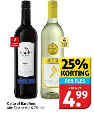 Aanbieding: Gallo of Barefoot