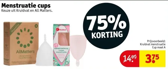 Aanbieding: Menstruatie cups