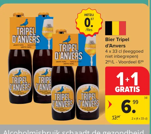 Promotie: Bier Tripel d'Anvers