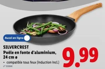 Offre: Poêle en fonte d'aluminium 24 cm