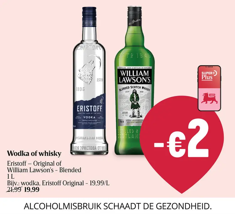 Promotie: Wodka of whisky