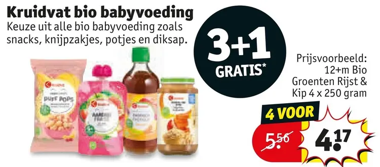 Aanbieding: Kruidvat bio babyvoeding