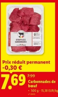 Offre: Carbonnades de bœuf