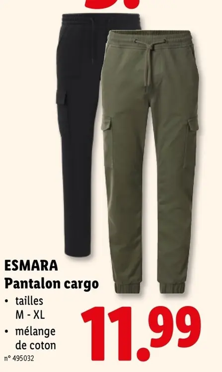 Offre: Pantalon cargo