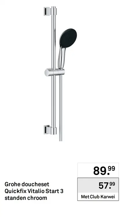 Aanbieding: Doucheset Quickfix Vitalio Start 3 standen chroom