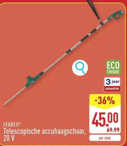 Promotie: Telescopische accuhaagschaar