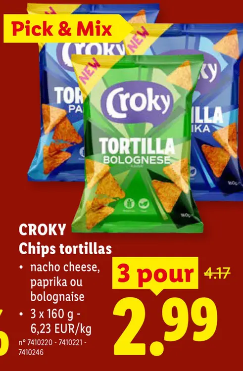 Offre: Chips tortillas