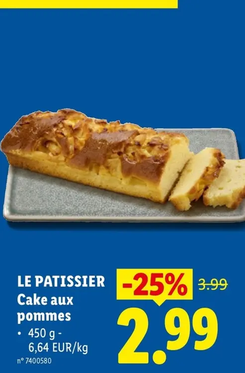Offre: Cake aux pommes