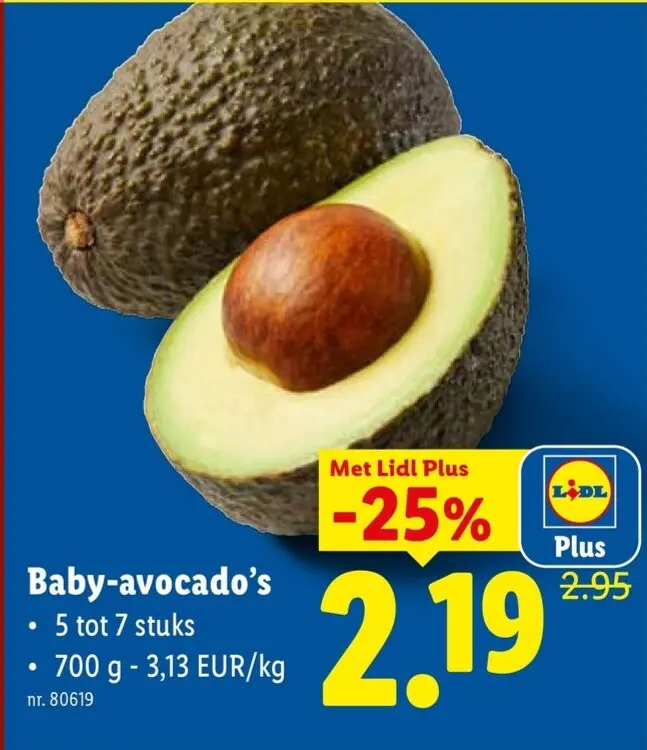 Promotie: Baby-avocado's