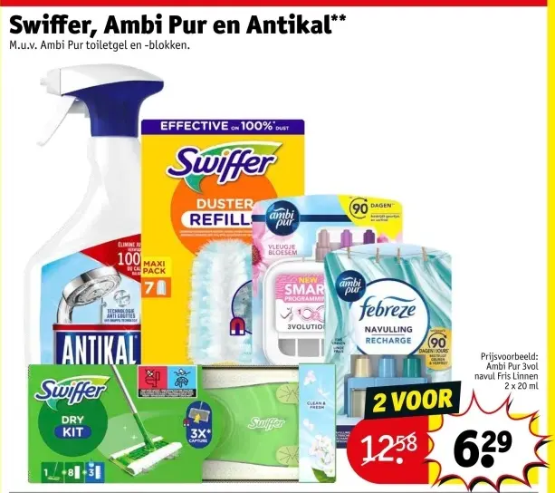 Aanbieding: Swiffer, Ambi Pur en Antikal