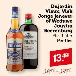Aanbieding: Dujardin Vieux, Vlek Jonge jenever of Weduwe Joustra Beerenburg