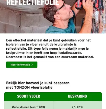 Aanbieding: REFLECTIEFOLIE