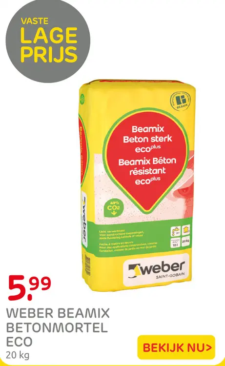 Aanbieding: Weber Beamix betonmortel eco