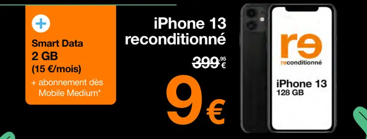 Offre: iPhone 13 reconditionné