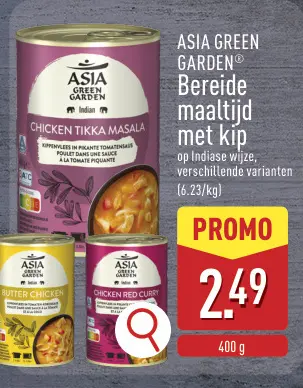 Promotie: Asia Green Garden Bereide maaltijd met kip