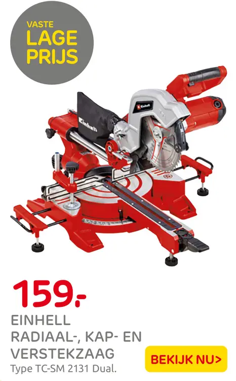 Aanbieding: Radiaal-, kap- en verstekzaag