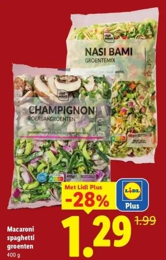 Aanbieding: Champignon roerbakgroenten