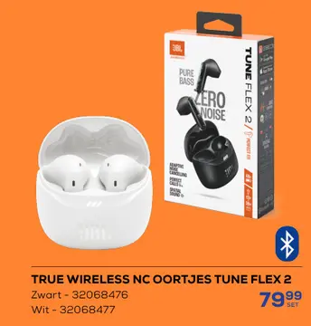 Aanbieding: TRUE WIRELESS NC OORTJES TUNE FLEX 2