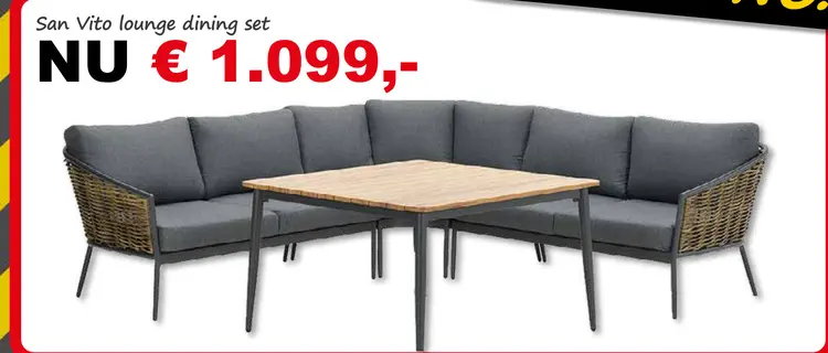 Aanbieding: San Vito lounge dining set