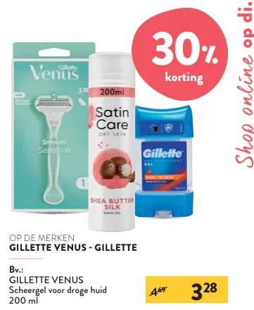 Promotie: GILLETTE VENUS Scheergel voor droge huid