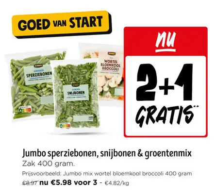 Promotie: Sperziebonen, snijbonen & groentenmix