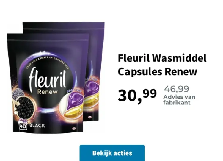 Promotie: Wasmiddel Capsules Renew