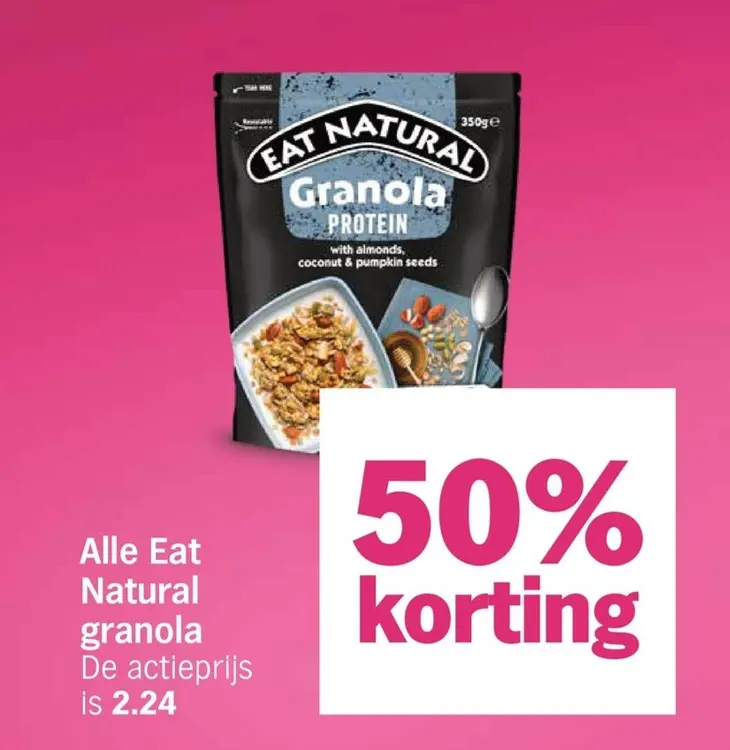 Aanbieding: Alle Eat Natural granola
