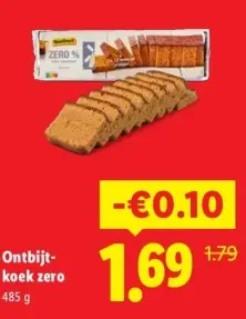 Aanbieding: Ontbijtkoek zero
