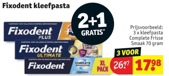 Promotie: Fixodent kleefpasta
