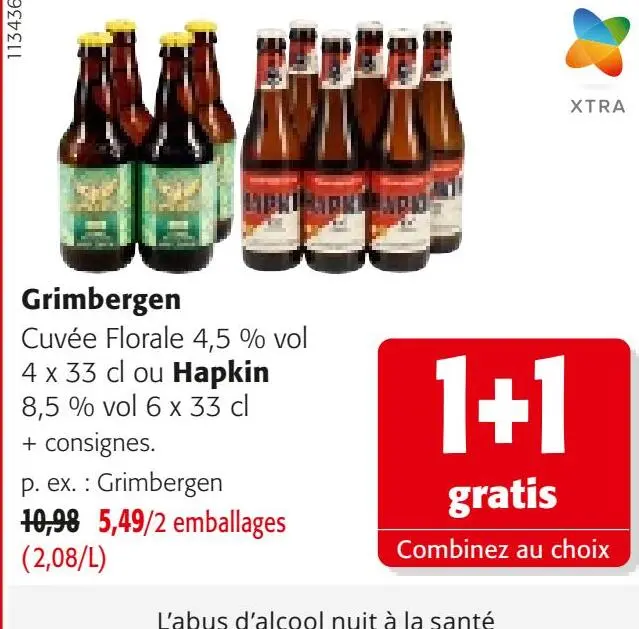 Offre: Grimbergen ou Hapkin