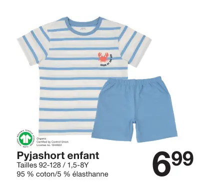 Offre: Pyjashort enfant