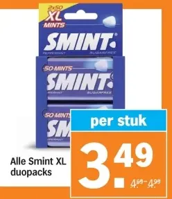 Aanbieding: Alle Smint XL duopacks