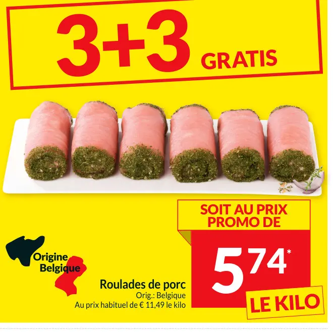 Offre: Roulades de porc
